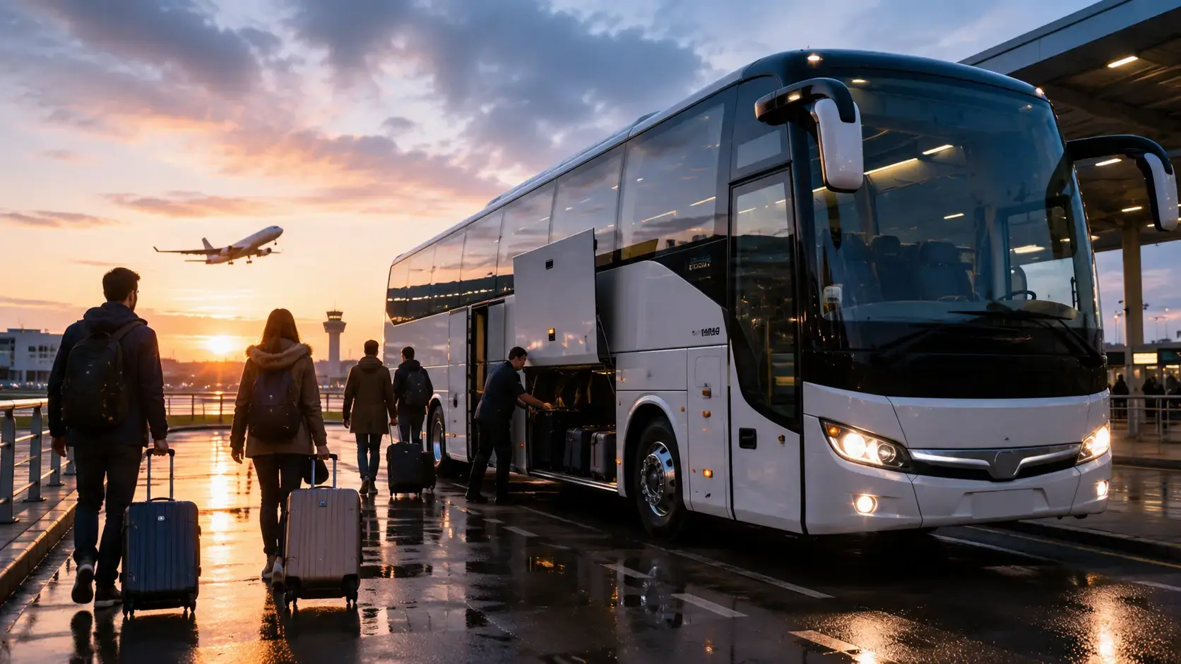 Coach to Luton Airport for Early Morning Flights