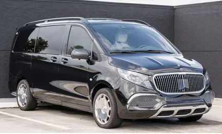 Comfortable van on a European street, representing our quality fleet available in Leicester.